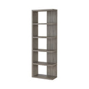 Reid - Weathered Grey - 5 Tier Bookcase - Ornate Home