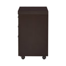 Skeena - Cappuccino - Mobile Storage Cabinet - Ornate Home