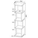 Baxter - Black & Chrome - Bookcase - Ornate Home