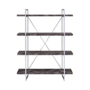 Grimma - Rustic Grey Herringbone - Bookcase - Ornate Home