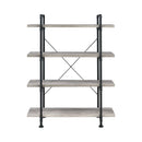 Delray - Grey Driftwood & Black - Bookcase - Ornate Home