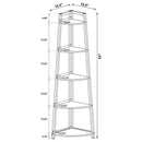 Jacksonville - Aged Walnut - Corner Bookcase - Ornate Home