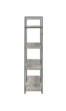 Cole - Grey Driftwood & Gunmetal - Bookcase - Ornate Home