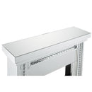 Nysa Fireplace in Mirrored & Faux Crystals