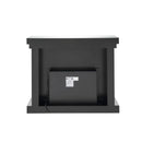 Nysa Fireplace in Mirrored & Faux Crystals