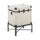 Nancy White Accent Cabinet w/ Nailhead Trim