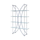 Larson Chrome & Glass Bookcase
