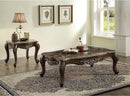 Latisha Marble & Antique Oak Coffee Table - Ornate Home