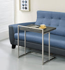 Dani Weathered Grey Rectangular Snack Table w/ Metal Base