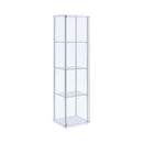 Bellatrix White & Clear Curio Cabinet
