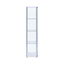 Bellatrix White & Clear Curio Cabinet