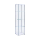 Bellatrix White & Clear Curio Cabinet