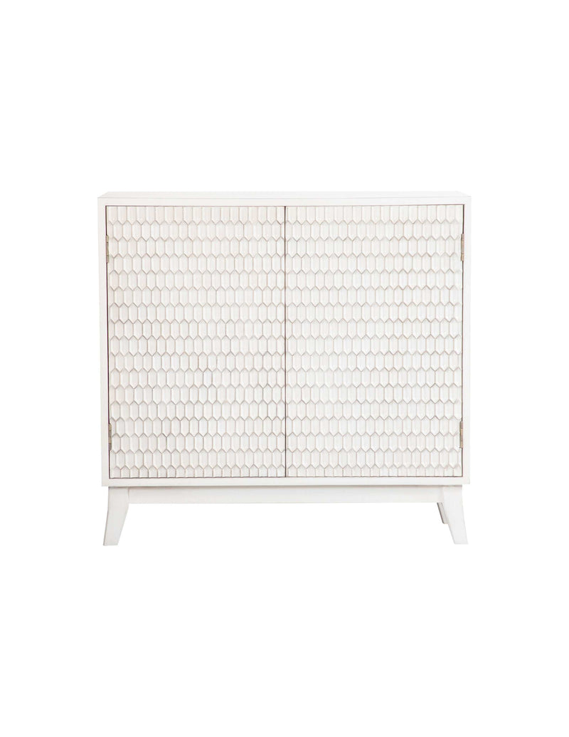 Kati - White - Accent Cabinet - Ornate Home