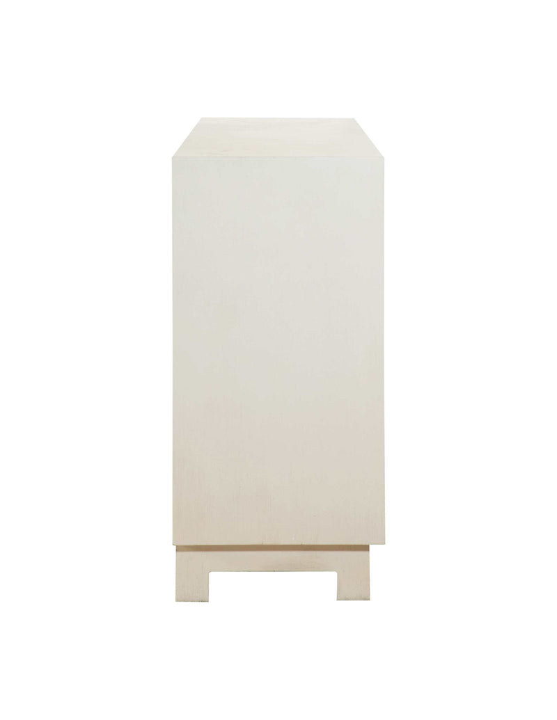 Arrao - White & Gold - Rectangular 4-Door Accent Cabinet - Ornate Home