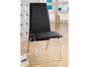 Wailoa Black & Chrome Dining Chair (Set of 2)