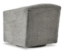 Bramner Charcoal Swivel Accent Chair