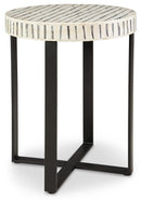 Crewridge Black & Cream Accent Table