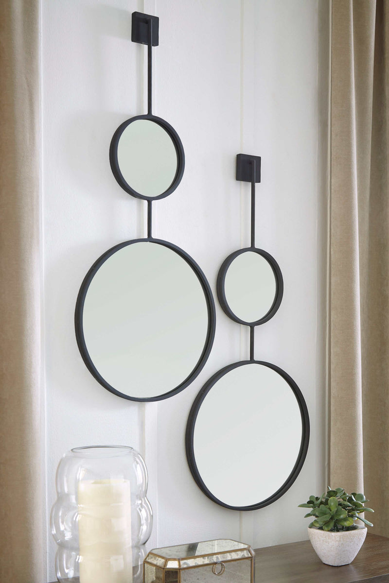 Brewer - Black - Accent Wall Mirror - Ornate Home