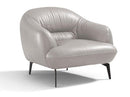 Leonia Genuine Leather Accent Chair