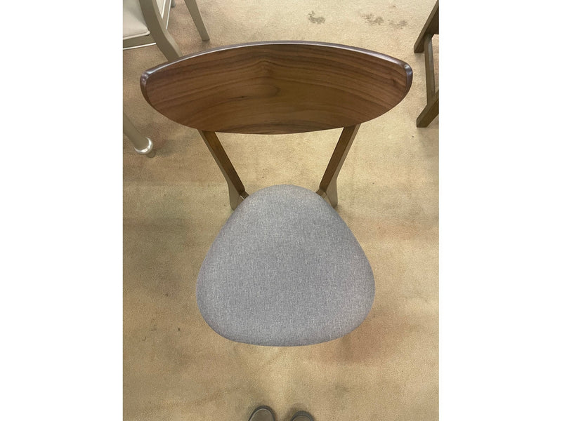Alfredo Grey & Natural Walnut Dining Chairs (Set of 2)