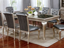 Amina Champagne Dining Table