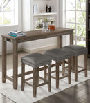 Caerleon Gray Counter Ht. Dining Set / 4pc