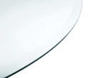54" Round Clear Glass Table Top - Ornate Home