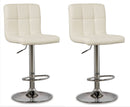 Bellatier Faux Leather Adjustable Height Bar Stools