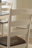 Woodanville Cream & Brown Dining Chair (Set of 2)
