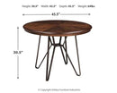 Centiar - Two-tone Brown - Round Dining Table - Ornate Home