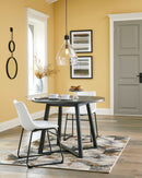 Centiar - Gray/Black - Round Dining Table - Ornate Home