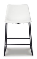 Centiar White Counter Height Chair (Set of 2)