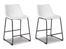 Centiar White Counter Height Chair (Set of 2)