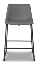 Centiar Gray Counter Height Chair (Set of 2)