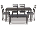 Bridson Gray Dining Room Set (Set of 6)