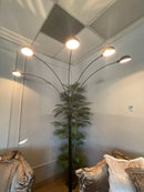 Peacock Arc Black 82" Floor Lamp - Ornate Home