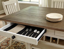 Bolanburg Counter Height Dining Table w/ Wine Rack