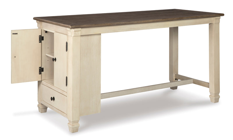 Bolanburg Counter Height Dining Table w/ Wine Rack