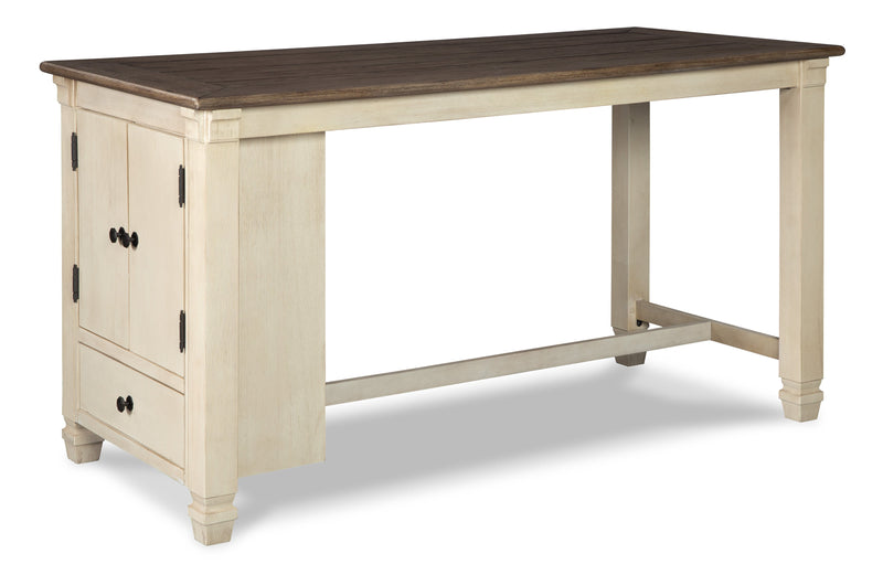 Bolanburg Counter Height Dining Table w/ Wine Rack
