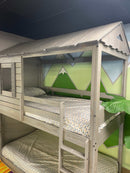 Darlene - Rustic Gray - Twin/Twin Bunk Bed - Ornate Home