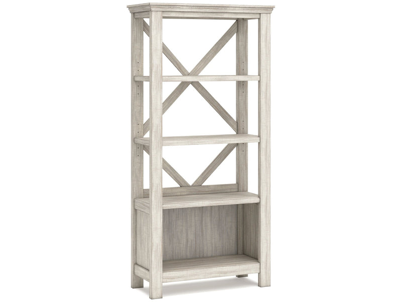 Carynhurst Whitewash 75" Bookcase