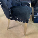 Jewett Velvet & Chrome Side Chair (Set of 2)