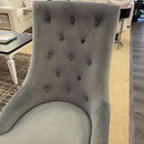 Nasir - Gray Faux Marble & Mirrored Silver - 7pc Dining Room Set - Ornate Home