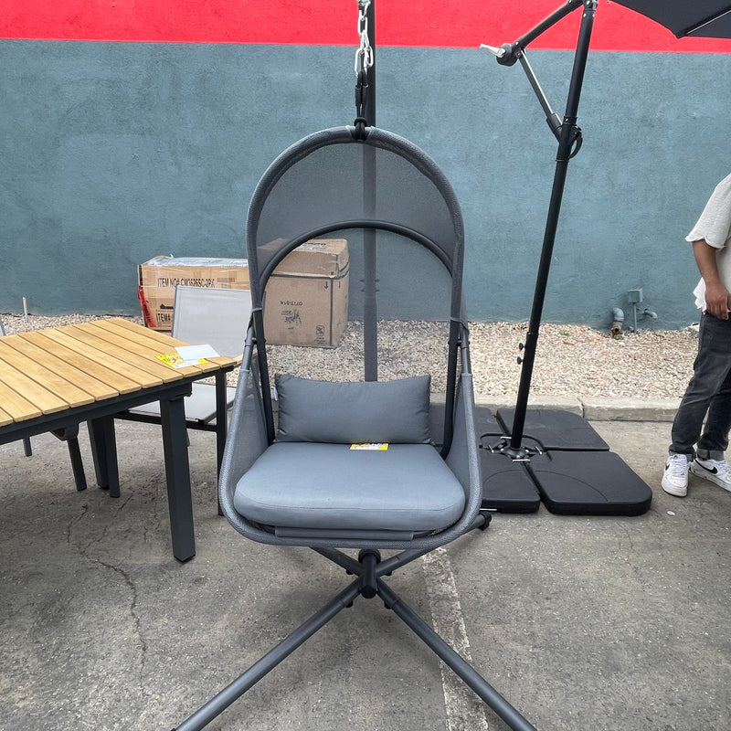 Crush Dark Gray Swing Chair