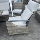 Antigua Gun Metal & Brown/Gray Outdoor Arm Chair