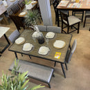 [HOT SALE] 🔥 Vilhelm I Gray Dining Room Set w/ Bench / 6pc