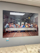 Last Supper Tempered Glass w / Foil Wall Art