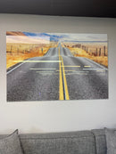 Rolling Road Tempered Glass w / Foil Wall Art