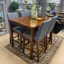 Marten Brown Cherry & Gray Counter Ht. Chair (Set of 2)