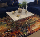 Casidy - White & Gold - Square Coffee Table - Ornate Home